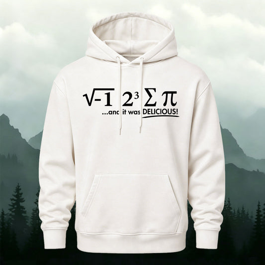 Cotton Pi Day Geek Humor Print Casual Hoodie