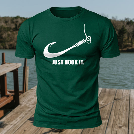 Just Hook It Printed Short Sleeve T-Shirt