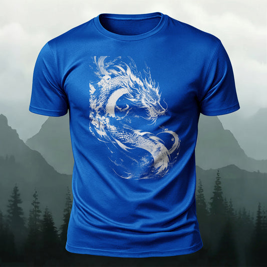 DTG Dragon Printed Short Sleeve T-Shirt
