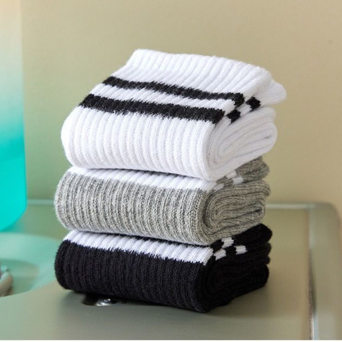 Striped Skin-friendly Comfortable Cotton Socks