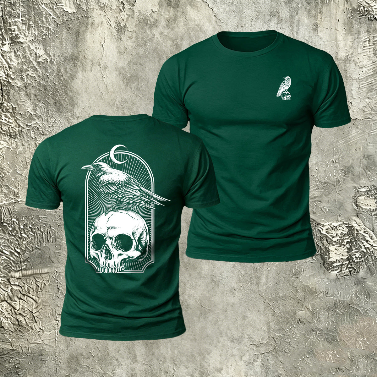 Skull Bird Casual Premium Cotton T-Shirt