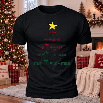 Formula Merry Christmas Printed Casual Short Sleeve T-Shirt