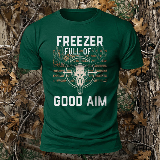 Freezer Full Of Good Aim Printed Short Sleeve T-Shirt