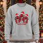 Santa Claws Printed Round Neck Sweatshirt