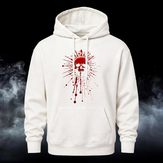 Bloody Skull Printed Casual Hoodie Sweatershirt
