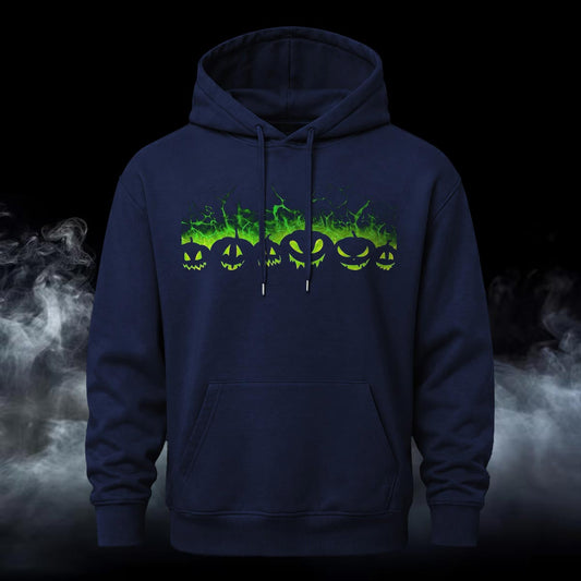Halloween Burning Pumpkin Printed Casual Hoodie Sweatershirt