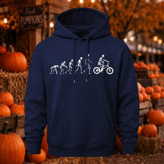 Skull Evolution Printed Casual Hoodie Sweatshirt
