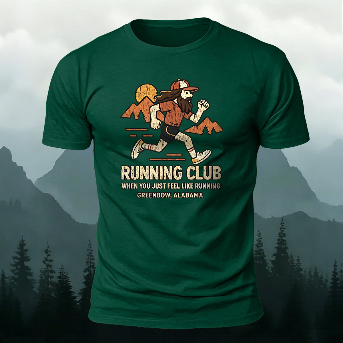 Vintage Running Casual Premium Cotton T-Shirt
