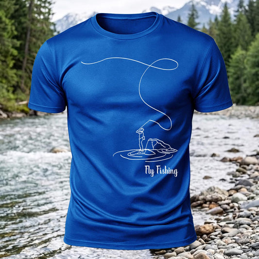 Fly Fishing Printed Short Sleeve T-Shirt