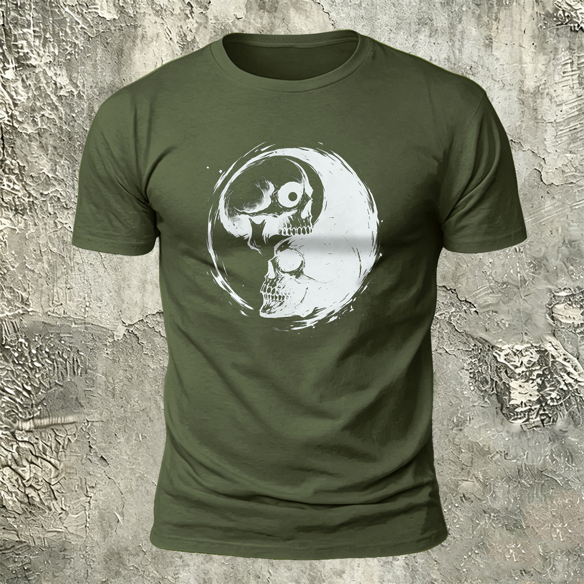 Skull Printed Dark Personality Premium Cotton T-Shirt