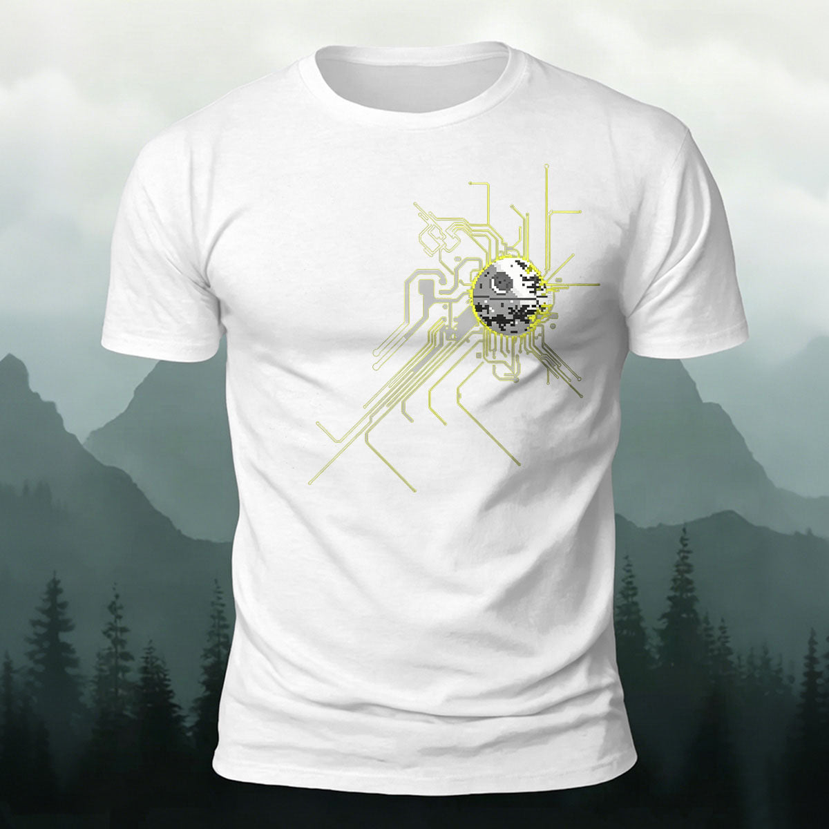Artistic Linear Personalized Casual Skin-friendly T-shirt