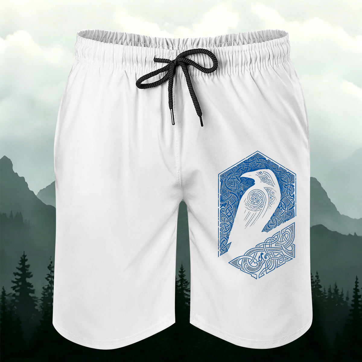 Bird Emblem Men's Casual Shorts