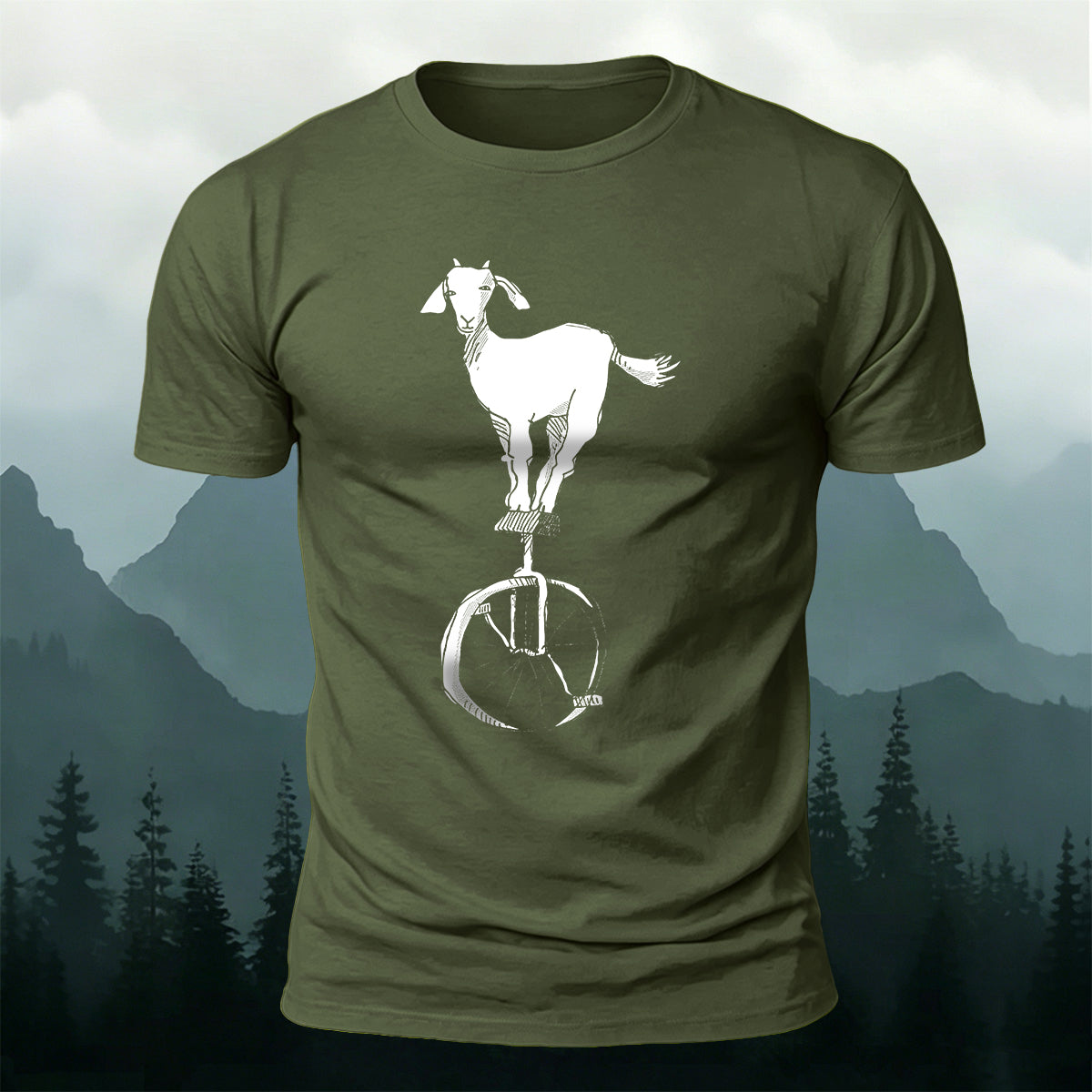 Goat Acrobatics Print Outdoor Versatile T-Shirt