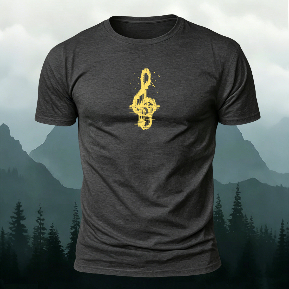 Trendy Note Print Comfortable Cotton T-Shirt