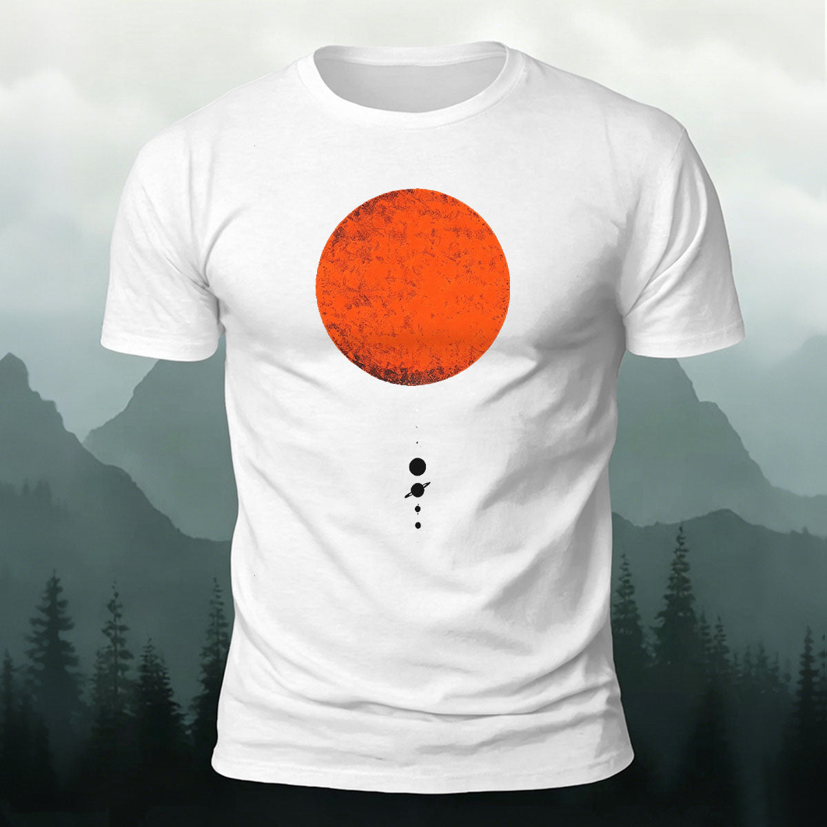 Beautiful Planet Minimalist Pattern Breathable cotton T-Shirt