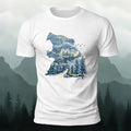 Art Forest Print Casual Soft-Touch Cotton T-Shirt