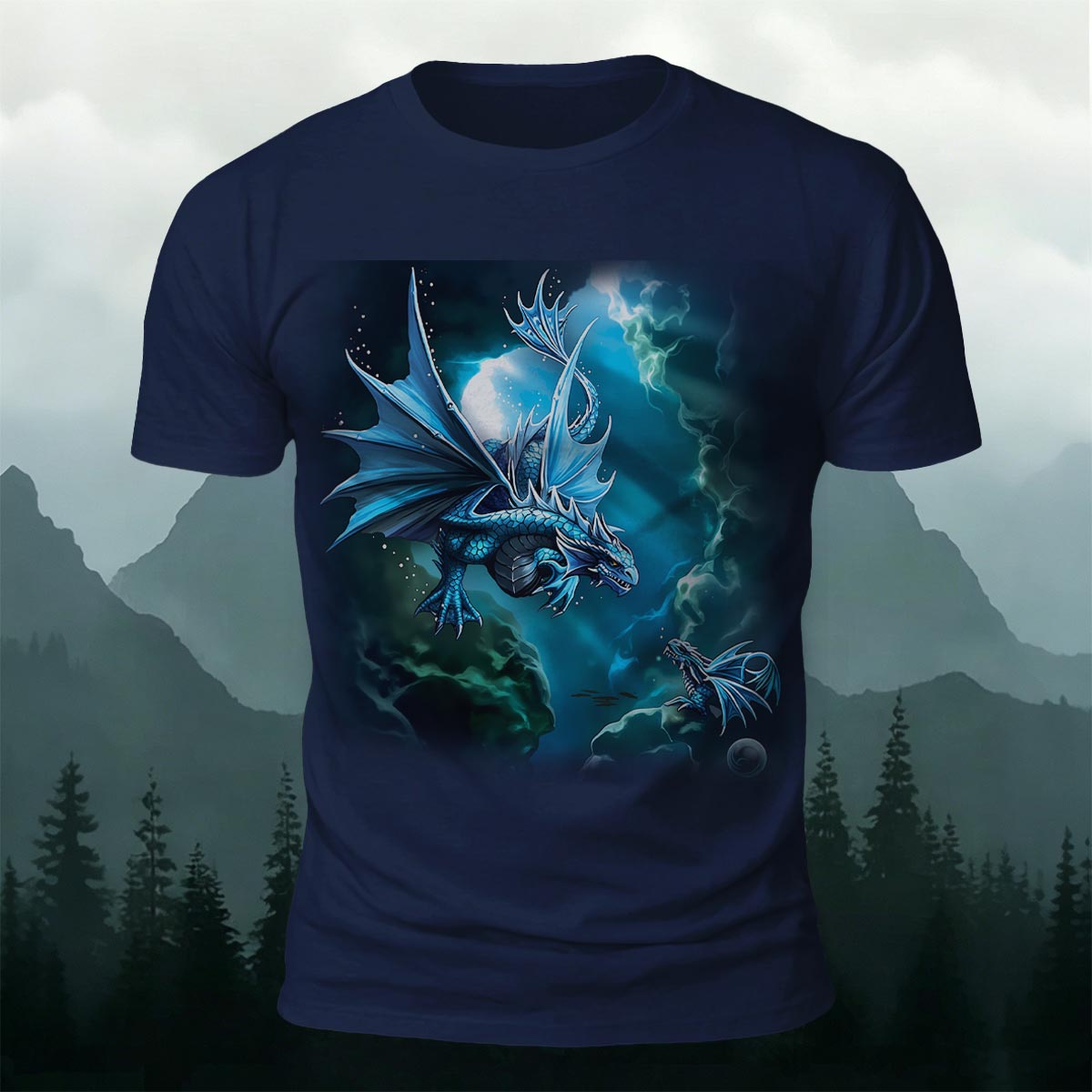 Western Fantasy Dragon Soft Breathable T-Shirt