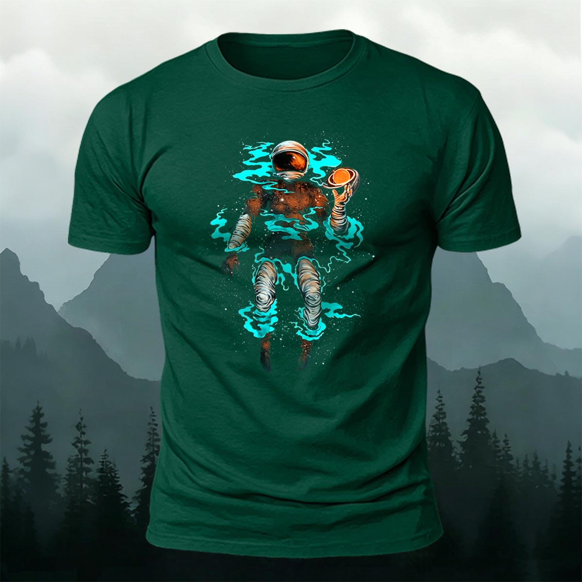 Astronaut Graphic Fashion Premium Cotton T-Shirt