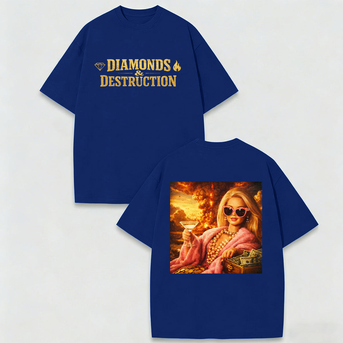 Meme Exploding World Pure Cotton Printed T-Shirt