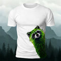 Raccoon Peeking Through the Trees Print Versatile Outdoor Tee