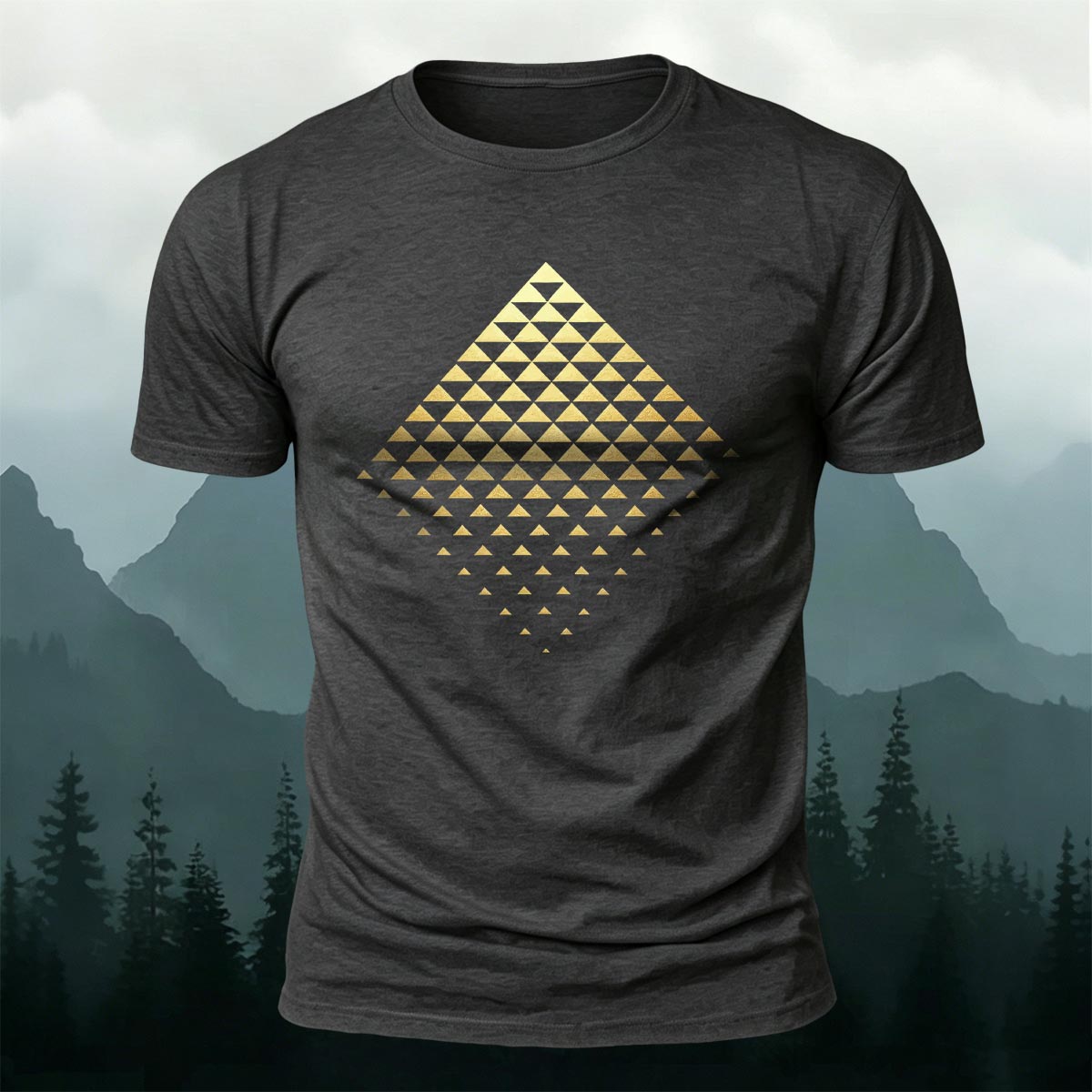 3D Geometric Print Casual T-Shirt