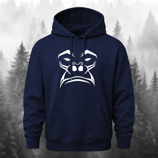 Cotton-Blend Gorilla Art Print Casual Hoodie