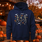 Dancing Skeletons Autumn Leaves Halloween Casual Hoodie