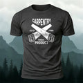 Cotton Chainsaw Art Print Comfortable Casual T-Shirt