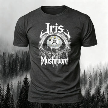 Cotton Dark Trash Rock Print Casual T-Shirt