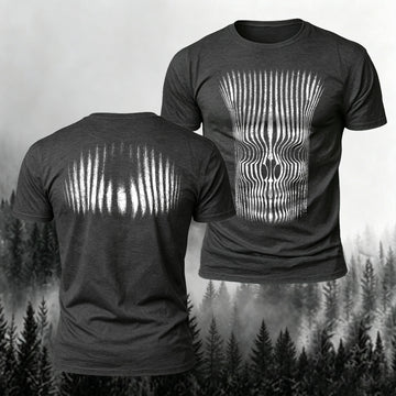 Soft Cotton Dark Stripes Reversible Printed T-Shirt