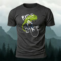 Fun Chameleon Riding Pattern 100% Cotton T-Shirt