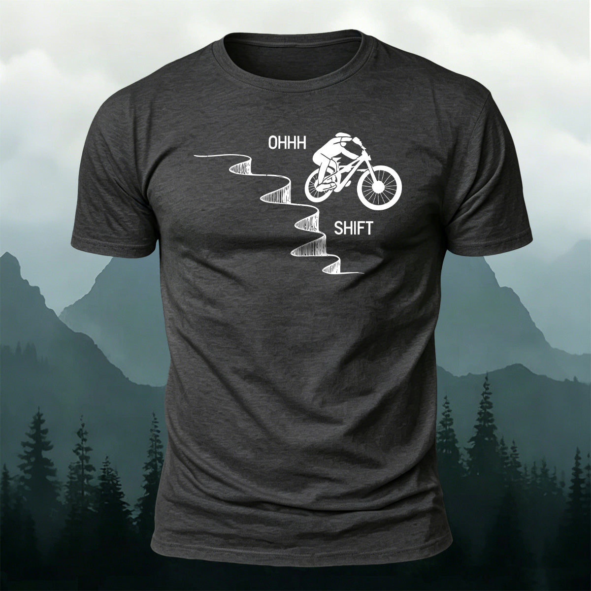100% Cotton Fun Cycling Adventure Graphic T-Shirt