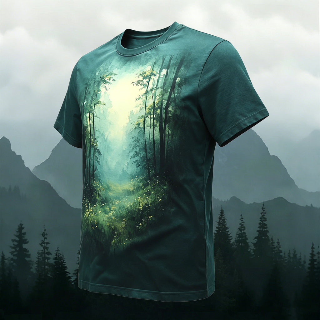 Mysterious Valley Natural Style Comfortable T-Shirt 3