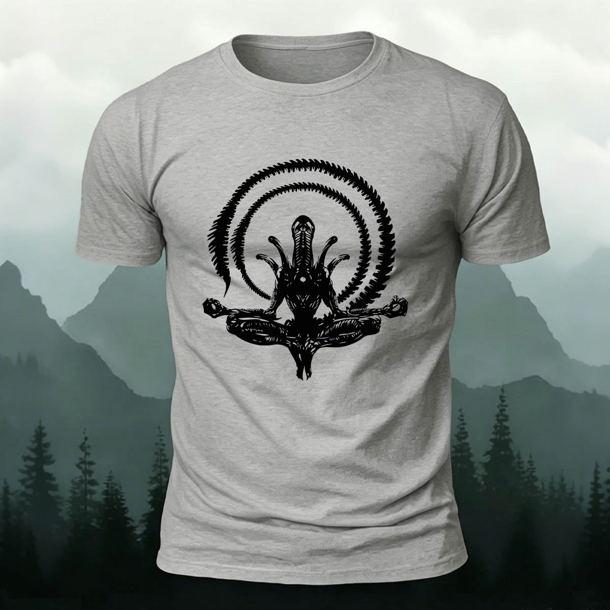Alien Graphic Fashion Premium Cotton T-Shirt