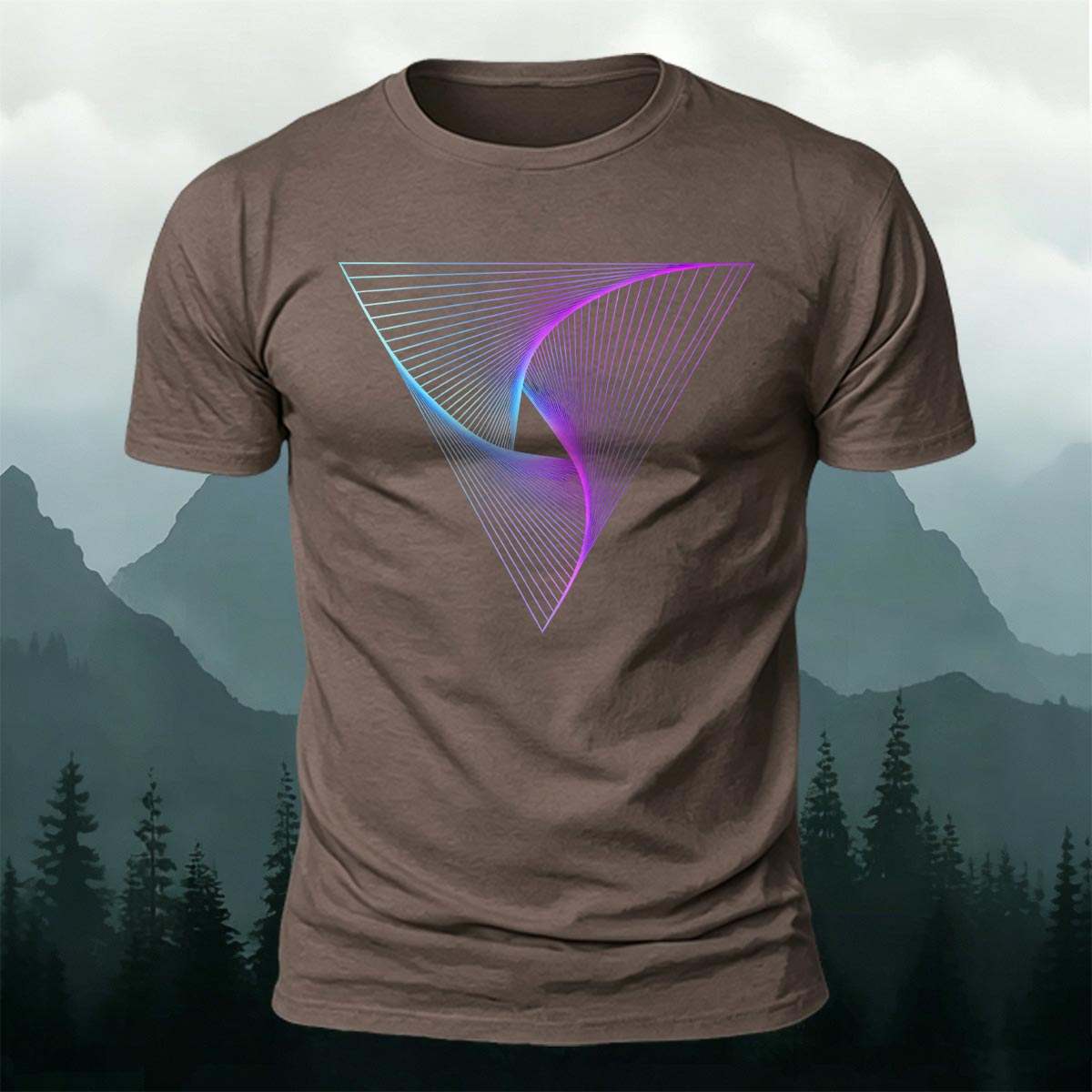 Geometric Artistic Graphic Minimalist 100% Cotton T-Shirt