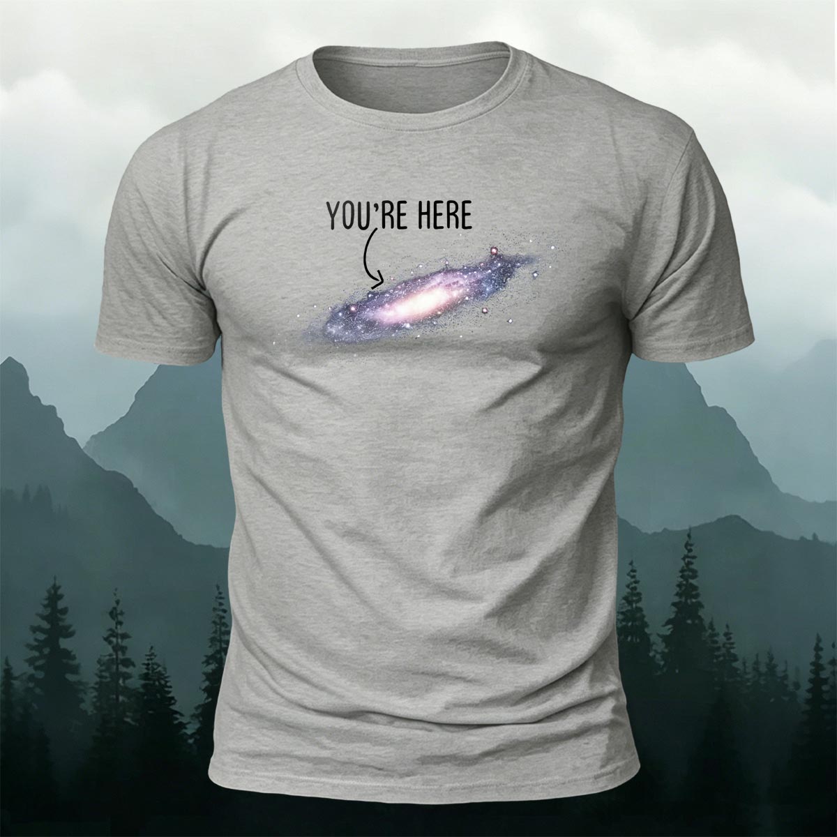 Galaxy Dream Print Casual Cotton T-Shirt