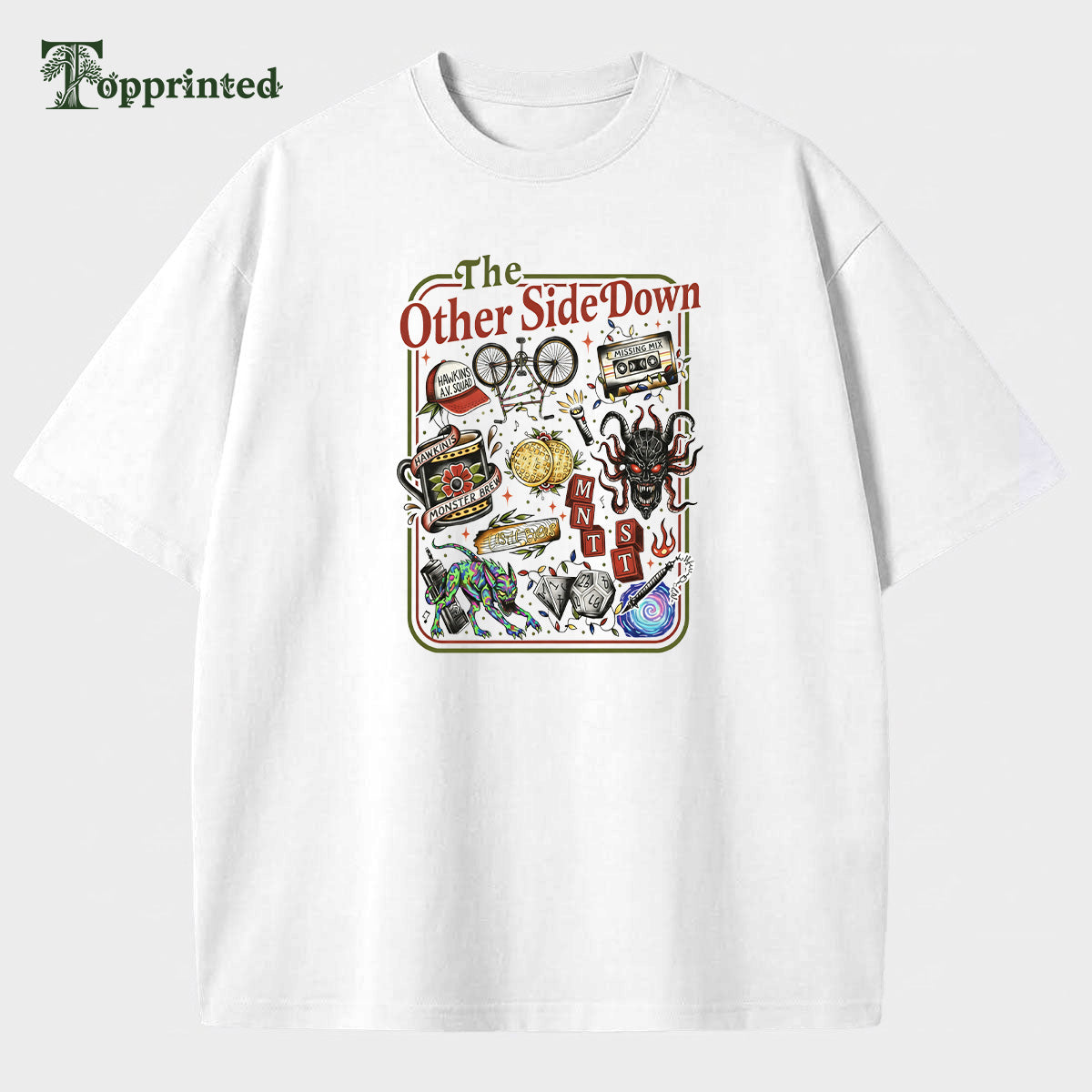 The Upside Down Casual Cotton Stylish T-shirt