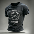 Retro Motorcycle Print Classic Trendy Breathable T-Shirt