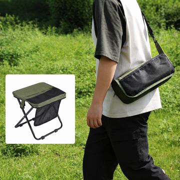 Outdoor Portable Crossbody Storage Folding Chair