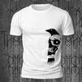 Vintage Skull Bird Print Casual Skin-Friendly T-Shirt