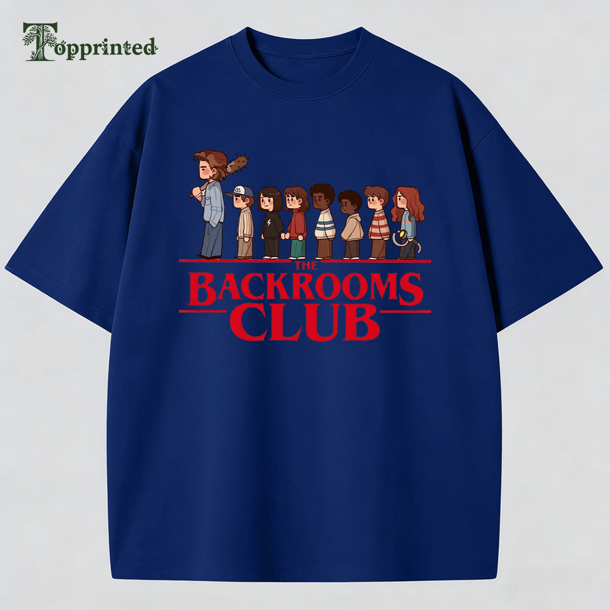 Backrooms Club Casual Cotton Made T-shirt
