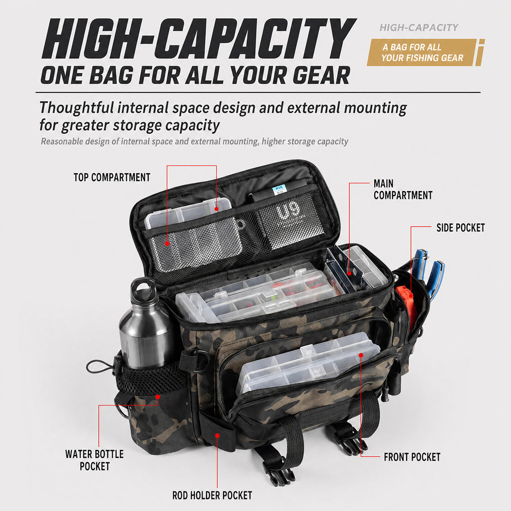 Waterproof Multifunctional Fishing Accessories Storage Bag