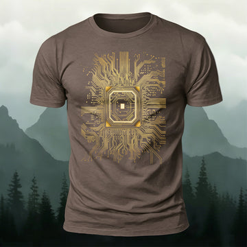 Circuit Board Personalized Breathable Short-sleeve T-shirt
