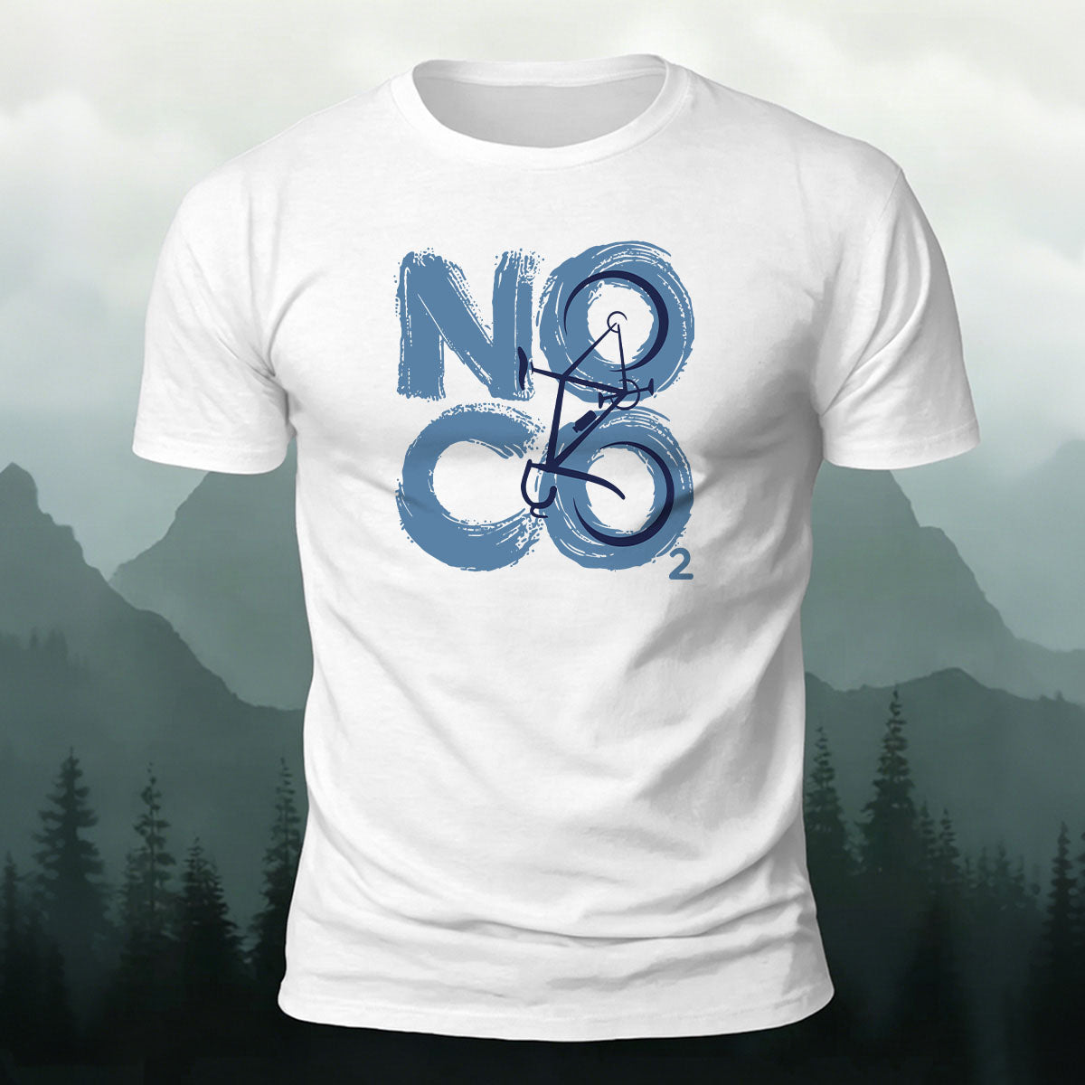 Cotton NOCO2 Letter Print Outdoor Cycling T-Shirt
