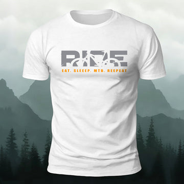 Ride Print Minimalist Style Breathable Material T-Shirt