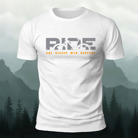 Ride Print Minimalist Style Breathable Material T-Shirt