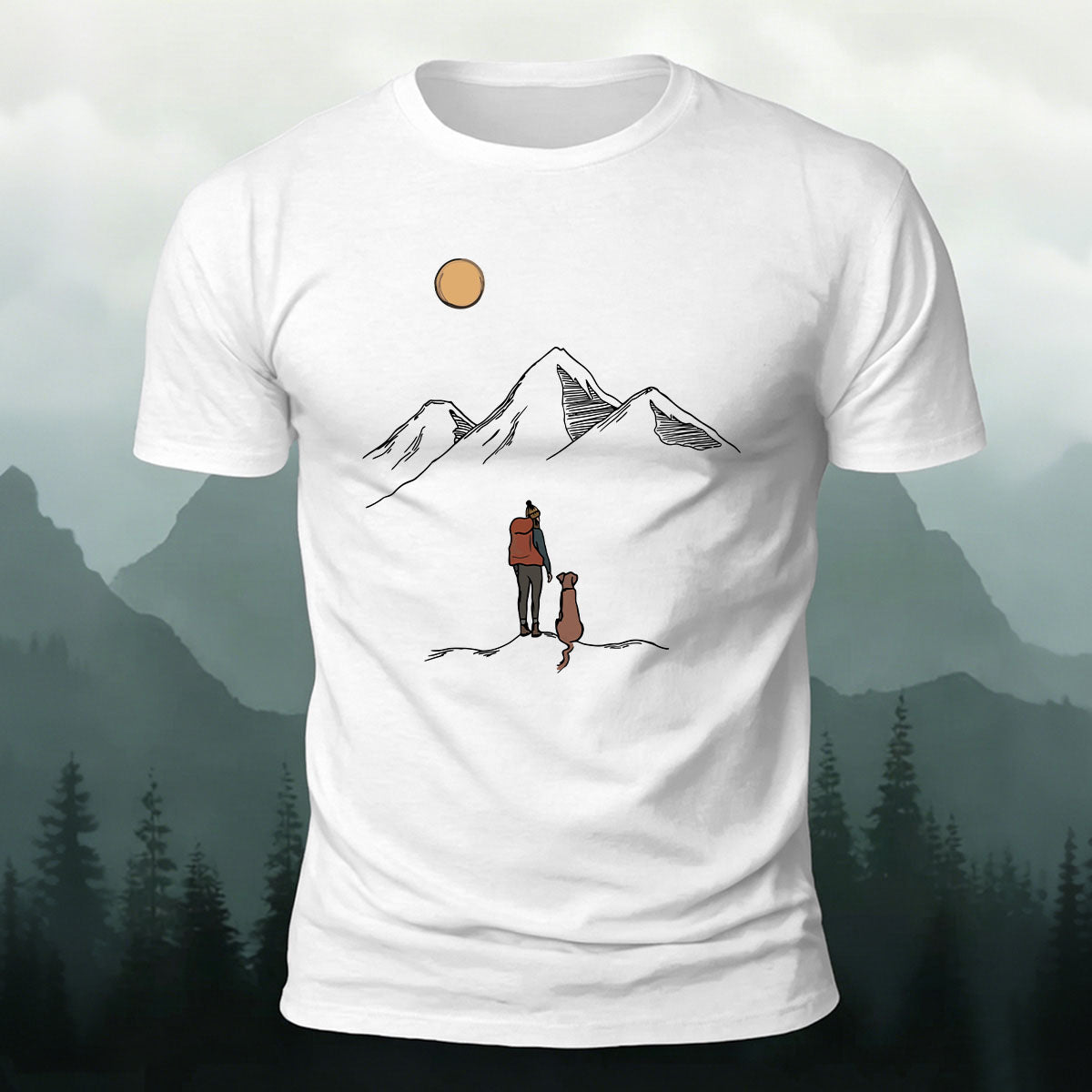 Snow Mountain Adventure Friends Casual Outdoor Cotton Tee