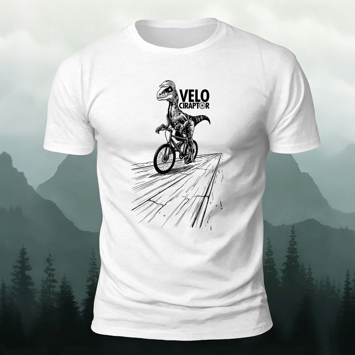 Fun Dinosaur-Print Casual Cotton T-Shirt