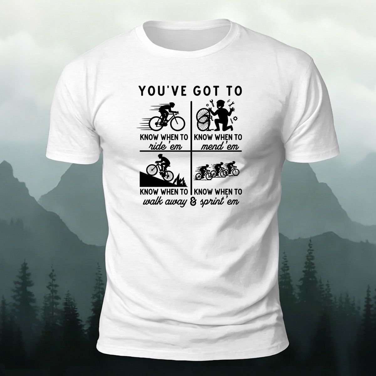 100% Cotton Riding Graphic Casual Daily Tee