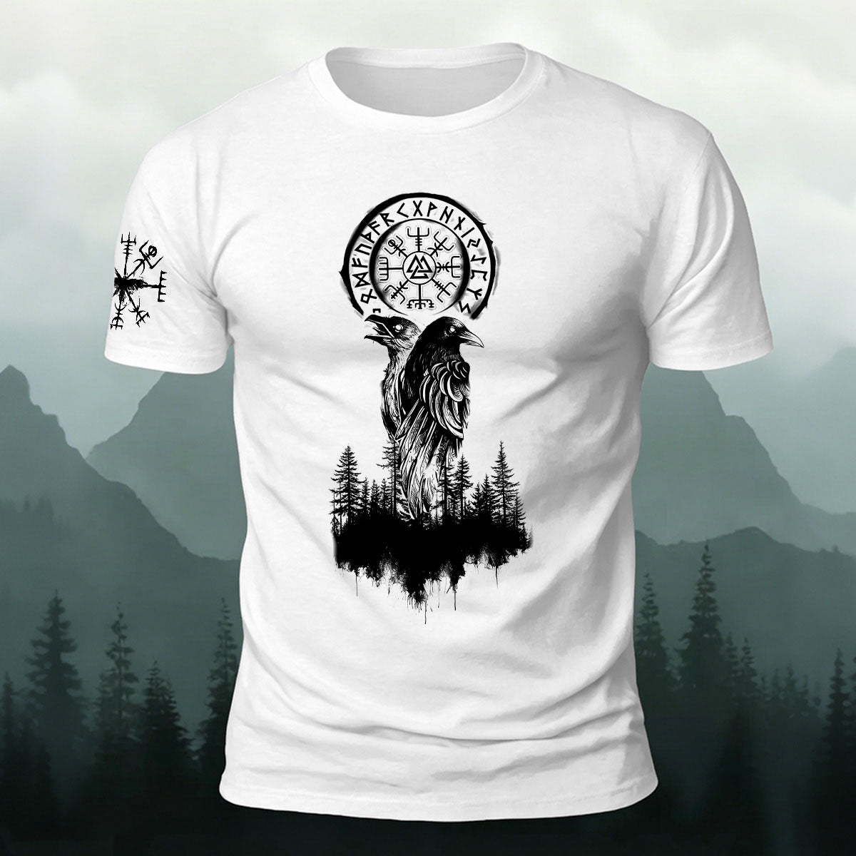 Tribal Eagle Totem Casual Cotton T-Shirt